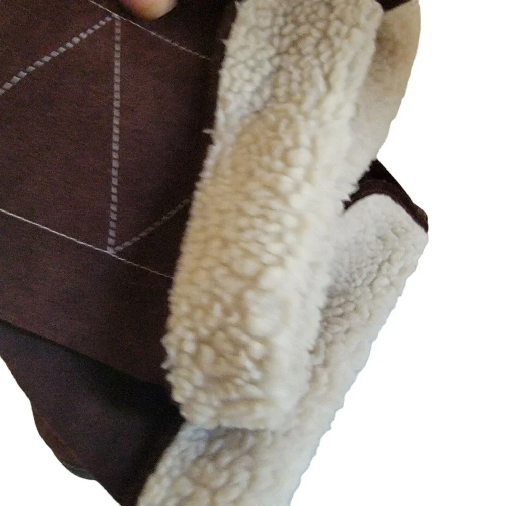 Vintage Bongo Y2K Leather Suede Boots Sherpa Lined Women’s Size‎ 6 M